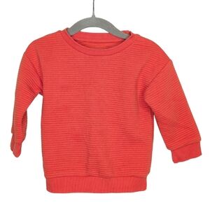 Primark Baby Ribbed Sweatshirt Orange Size 9–12 Months